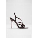 Aldo Xara Sandalet Yüksek Topuklu Sandalet Abiye Sandalet - Kahverengi