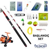 Aldos 270 cm Kamış Makina Başlangıç Olta Seti Tam Takım Olta Seti - Karışık