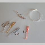 Aldos Silikon At Çek Takımı, Silikon Balıklı Çapari 3,5 cm Karışık (2 Ad) - Renkli