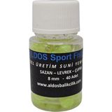 Aldos Sport Fishing Anason Kokulu 8 mm Silikon Yumuşak Yüzen Sazan Turna Çupra Levrek Dip Yemi (40 Adet)