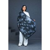 aldyoo Batik Desen Pamuk Viskon Soft Şal Siyah Gri