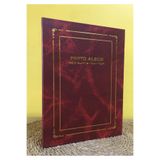 Aledo 10x15cm 200'lük Ciltbezli Delüks Nostaljik Fotoğraf Albümü Ald-9206 (BORDO)