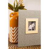 Aledo 10x15cm 200'lük Koton Desenli Lüx Fotoğraf Albümü Acr-16wpp46200 Vizon