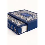 Aledo 10x15cm 200'lük Kutulu Nostaljik Desenli Delüks Fotoğraf Albümü ALD-6255 (LACİVERT)