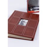 Aledo Fotoğraf Albümü 10x15cm 300’lük Özel Lüks Albüm-l1300-Kahverengi (NOT BÖLÜMÜ VAR)