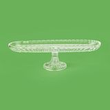 Alegre Glass Damla Ayaklı Kayık 39x14x11 cm Sunumluk