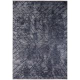 Aleksin Gri Çizgili Modern Geometrik Etnik Desenli Boho Makinada Yıkanabilir Hafif Hav Toz Vermez Leke Tutmaz Kaymaz Taban Dijital Makine Baskı Halı Oturma Odası Salon Yolluk Koridor Mutfak Halısı