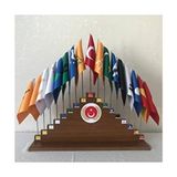 Alem 17'li Büyük Türk Devletleri Bayrak Seti Renkli 17 Parça Ölçülerle Şık Tasarım