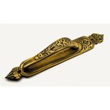 Alem Antika Tarz Dekoratif Pirinç Kubbeli Çekme Kapı Kolu - 396X68 Mm, Antik