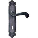 Alem Antika Tarz Dekoratif Pirinç Sultan Oda Kapı Kolu - 270X54MM, Oksit