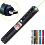 Alem Fithome 100MW Desen Başlıklı USB Şarjlı Yeşil Lazer Pointer