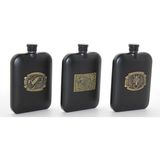 Alem Paslanmaz Çelik Kabartmalı Tekli 6 Oz Matara ALK2666