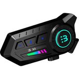 Alem X3 Motor Kask Kulaklık Rgb Modlu Su Geçirmez 5.3 Bluetooth Intercom