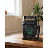 Alemdar Pazarlama Bluetooth Hoparlör Mikrofonlu Taşınabilir Ses Sistemi Fm Radyo, Usb, Sd Kart ve Tws Özellikli - belirtilmemiş