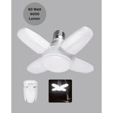 Alemdar Pazarlama Katlanır Pervane LED Ampül 60W 4 Kollu Yüksek Aydınlatma - 1 m - Çok Renkli
