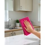 Alemdar Pazarlama Yüksek Su Emici Mikrofiber Temizlik Bezi Cam, Mutfak ve Banyo Temizliği - 0,01 gr
