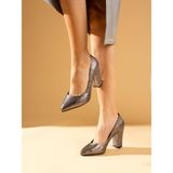 Alemdar Shoes CİTY Platin Kadın Topuklu Ayakkabı