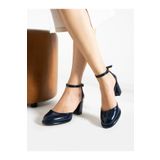 Alemdar Shoes FRANK Lacivert Kadın Topuklu Ayakkabı