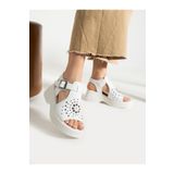 Alemdar Shoes GENES Beyaz Kadın Sandalet