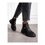 Alemdar Shoes Siyah Fermuarlı Kadın Bot SOLE