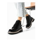 Alemdar Shoes Siyah Rugan Fermuarlı Kadın Bot PATRİCK
