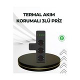 Alemdarshop Masa Üstü Çoklu Priz Usb Ve Type-C Çıkışlı Güç Dağıtıcı