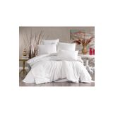 Alena Home Gold Serisi Düz Beyaz 180 x 200 cm Çift Kişilik Lastikli Çarşaflı Nevresim Takımı