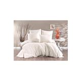 Alena Home Gold Serisi Düz Ekru 180 x 200 cm Çift Kişilik Lastikli Çarşaflı Nevresim Takımı