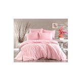 Alena Home Gold Serisi Düz Pudra 180x200 cm Çift Kişilik Lastikli Çarşaflı Nevresim Takımı