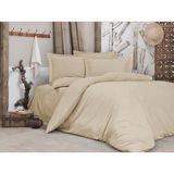 Alena Home Pamuk Saten Çift Kişilik Nevresim Takımı - 240 x 260 cm - Kahve