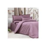 Alena Home Style Pamuklu Otel Serisi Çizgili Çift Kişilik Nevresim Takımı Açık Mor 240 x 260 AlenaNM275