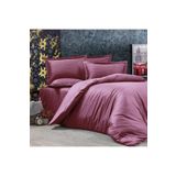 Alena Home Style Pamuklu Otel Serisi Çizgili Çift Kişilik Nevresim Takımı Koyu Mor 240 x 260 AlenaNM276
