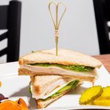 Alenked Bambu Kalp Kürdan Kokteyl Çubukları Kanepeler, mezeler 12 cm Kürdan (Yeşil) 50 Adet