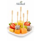 alenked BAMBU KOKTEYL ÇUBUKLARI- SUNUM SERVİS , CİPS ÇATALI- BAMBU KÜRDAN 100'lü