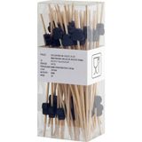 alenked Bambu Siyah Sinek Kürdan 12 cm 50 Adet