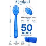 Alenked Mika Dondurma Kaşığı Mavi 2.6 gr 50 Adet