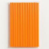 Alenked Turuncu Pipet 26CM Frozen - 50 Adet