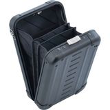 Aleon Mini Bag 19 cm Alüminyum Omuz Çantası, Hafif, Şık, Unisex Günlük Çanta - Antrasit