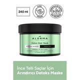 Alerma 2x240 ml İnce Telli ve Yağlı Saçlar İçin Detox Saç Maskesi