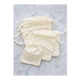 ALERSS 15x20 Cm 10 Adet Ham Bez Çok Amaçlı Bez Kese Büzgülü