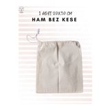 ALERSS 20x30 Cm 1 Adet Hambez Kese - Çok Amaçlı Büzgülü Ham Bez Kese