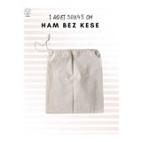 ALERSS 30x45 Cm 1 Adet Hambez Kese - Bavul Içi Düzenleyici Ayakkabı Saklama Torbası, Ham Bez Kese
