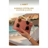 ALERSS Clutch Çanta - Makyaj Portföy Çantası - Cüzdan - Kalemlik - Pötikare Çanta