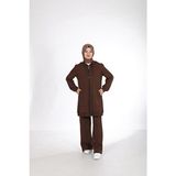 Alerva TESETTÜR EŞOFMAN TAKIMI - Kahverengi - 4XL