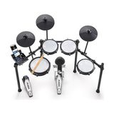 Alesis Nitro Max Kit - Elektronik Davul Seti, Dijital Bateri, Sessiz Mesh Pedli, 10 Inç Çift Bölgeli Trampet, Bluetooth, 440+ Otantik Ses, Drumeo, USB Mıdı, Tekme Pedalı