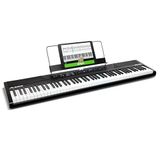 Alesis Recital Dijital Piano Klavye 88 Tuşlu Yeni Başlayanlar İçin Yarı Ağırlıklı Tuşlu, Dahili Hoparlörlü Ve Piano Dersli | 20 W Hoparlör, 5 Ses, Bölme/Katman Modu, Ayarlanabilir Dokunmatik Tepki, Pi