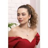 Alessandra 925 Ayar Gümüş Barok İnci Küpe