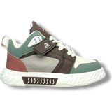Alessio 537-26 Cilt Anatomik Filet Çocuk Sneaker Bej Kahve Yeşil 31-35