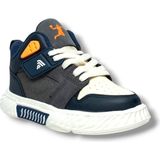 Alessio 537-26 Cilt Anatomik Filet Çocuk Sneaker Lacivert Füme Bej 31-35