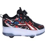 Alessio 9626 Siyah Erkek Çocuk Patenli Spor Ayakkabı